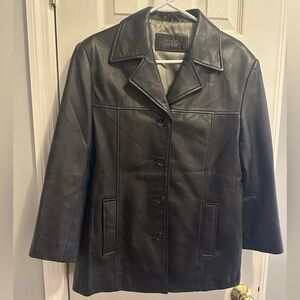 Classic Black Leather Women's Jacket
